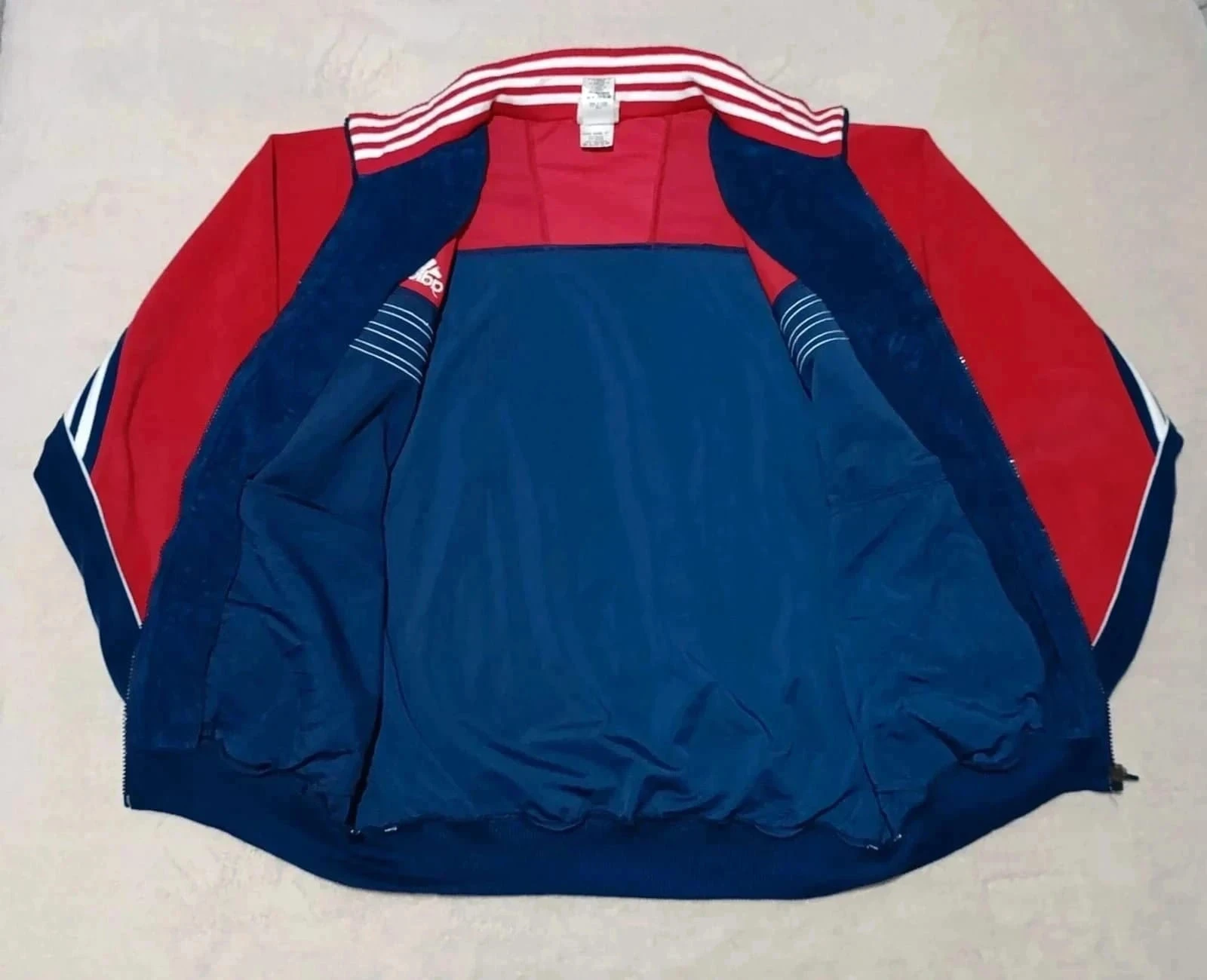 Rode blauwe Adidas vintage Y2K trackjas F180 (M) – photo 3
